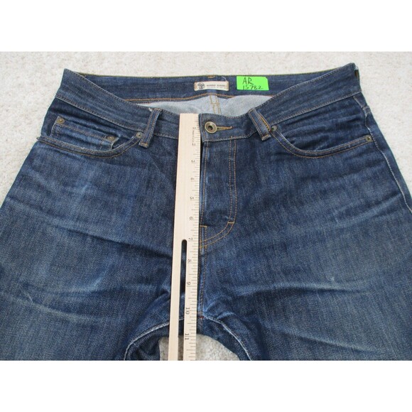 Norman Russell Jeans Mens 32 Blue Selvedge Denim Slim Fit The Cookie USA 32x35 * - Picture 7 of 16